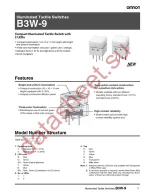B3W-9000-B1N datasheet  
